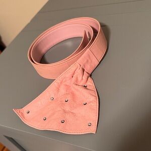 Elegant Pink Studded Women's Belt